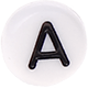 Perline in plastica con lettere a scelta : A